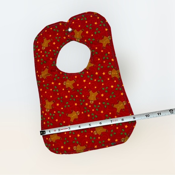Lot/3 Handmade Holiday Season Baby Bibs - Picture 9 of 14